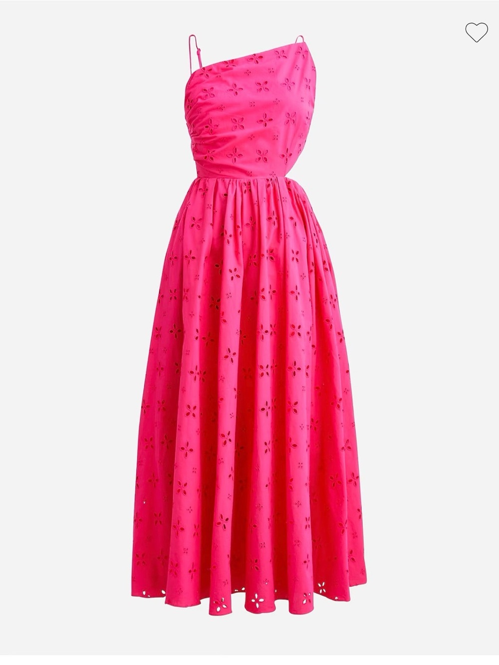 J crew Collection side-cutout midi dress in eyelet